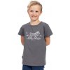 Bushman Pooli detské tričko tmavo šedá