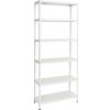Regál Kovona Standard ECO 1800x750x300 mm, 6 políc, biely, 75 kg
