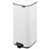 Biely pedálový oceľový odpadkový kôš 30 l Bo – Brabantia