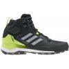 Pánska treková obuv Adidas Terrex Skychaser 2 Mid GTX - Pánska outdoorová obuv Terrex Skychaser 2 Mid GTX od značky Adidas, čierne vyhotovenie s neónovo zelenými detailmi.
