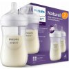 Avent flaša Natural Response priehľadná cumlík s ventilom AirFree 125 ml 1x2 ks