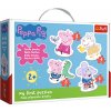 TREFL Detské puzzle 4v1 Peppa Pig