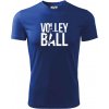 Volleyball nápis - Pánske tričko Fantasy športové - XL ( Kráľovská modrá )