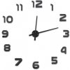 3D Nalepovacie hodiny DIY Clock Evevo 8233XL, čierne 90-130cm