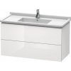 Duravit L-Cube skrinka 102x46.9x55.8 cm závesná kúpeľňová skrinka pod umývadlo biela LC626602222