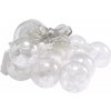 KIK KX5245 Vianočný svetelný záves guľa 108 LED, teplá biela, 3 m