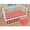 Detské jersey napínacie prestieradlo do postieľky JR-001 Koralové 60 x 120 x 10 cm - do postieľky