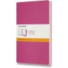 Moleskine Zošity Cahier A5, linajkový, 3 ks, tmavo ružové
