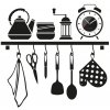 Clocker Nalepovacie hodiny Kitchen shelf Farba ciferníka: Čierna