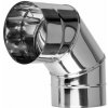 PRODMAX Nerezové komínové koleno 90° - priemer 150 mm, hrúbka steny rúry 0,6 mm, dymovod - jednoplášť