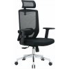 Kancelárska ergonomická stolička Neoseat BRENDA — čierna, nosnosť 150 kg