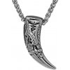B-TOP Vikingský náhrdelník z nerezovej ocele Vlčí zub