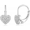 SOFIA strieborné náušnice srdiečka COEZB114333