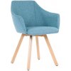 Antares Wind Wood drevené nohy / látka VIS021 modrá