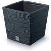 PROSPERPLAST FURU SQUARE Kvetináč LOW 24 cm antracit