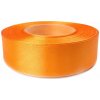 stuha saténová 25 mm/32 m pomarančová