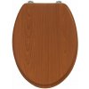 Pepita MDF WC sedadlo s pomaly sa zatvárajúcim vekom - vzor dreva - hnedá Pepita