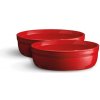 Sada misek na Créme Brulée Burgundy granátová červená 13 cm - Emile Henry (sada 2 misek na Créme Brulée 0,25l Burgundy granátová červená set 2ks - Emile Henry)