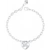 Guess Pôvabný oceľový náramok so srdiečkom Crazy In Love JUBB05217JWRH 18,5 cm