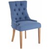 Design-Shop Aberdeen látka drevené nohy antik svetlé Modrá