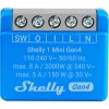 Shelly 1 Mini Gen4 spínací modul 1x 8A (WiFi, Bluetooth, Zigbee, Matter) SHELLY-1-Mini-Gen4-1779