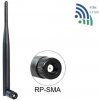 DeLOCK 88393 WLAN Antenne 802.11 ac/a/b/g/n RP-SMA Stecker mit Kippgelenk, drehbar 195mm