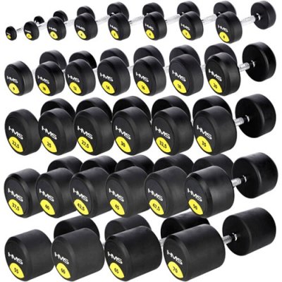 HMS HG Pro Rubbered One-Handed Dumbbell 6 kg