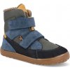 Barefoot zimné topánky Froddo - UP Winter Tex Denim modré