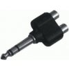 Redukcia Jack 6,3 - 2x RCA zásuv.