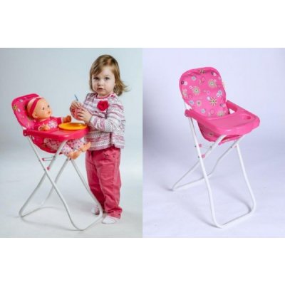 Teddies Stolička pre bábiky vysoká kov/plast