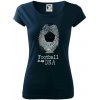 Football is my DNA - Dámske tričko Pure - 3XL ( Tmavomodrá (veľmi tmavá - skoro čierna) )