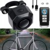 CYKLISTICKÝ ALARM, ZABEZPEČOVACÍ SYSTÉM, CYKLISTICKÝ SYSTÉM, HLUČNÝ, PROTI KRÁDEŽI, ČIERNY