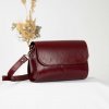 Ammyla kožená kabelka Lalisa burgundy červená