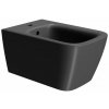 GSI NUBES COLOR NUBES bidet závesný 35x55cm, čierna mat 9665126