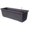 Nohel Garden Hrantík SIESTA LUX samozavlažovací plastový 60x20x19 x 60 cm Antracit