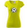 Futbalová lopta v triku - Dámske tričko Pure - 2XL ( Limetková )