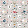 Bavlnená látka Winter Folk - light gray (bežná cena za 1m 13,90 eur)