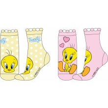 Looney Tunes Dievčenské ponožky ružová žltá