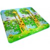 KIK Vzdelávacia obojstranná penová podložka ZOO 200cm x 180cm x 0,5cm