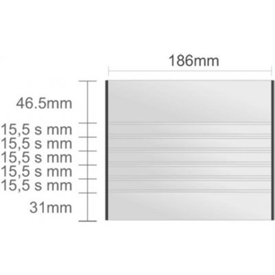 Triline Ac217/BL násten.tabuľa 186x155mm Alliance Classic /46,5+ (5x15,5s)+31