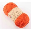 Priadza Lori natural - sýta oranžová - 197