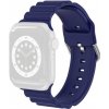 AppleKing elegantný silikónový remienok pre Apple Watch Ultra 49mm / 46mm / 45mm / 44mm / 42mm - tmavomodrý - možnosť vrátiť tovar ZADARMO do 30tich dní