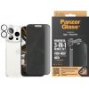 PanzerGlass Bundle PicturePerfect + Tvrdené sklo UWF Privacy + Hard Case D3O pre iPhone 15 Pro, transparentná B1173_P2810