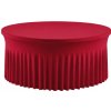 TENTino Elastický obrus SKIRTING na okrúhly stôl 180 cm Farba obrusu: VÍNOVÁ / CLARET
