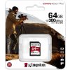 KINGSTON 64GB Canvas React Plus SDHC UHS-II 300R/260W U3 V90 for Full HD/4K/8K