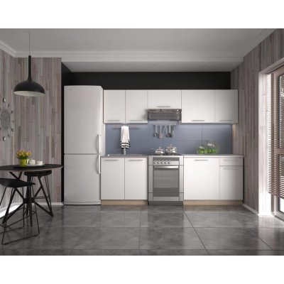 Halmar DARIA 240 WHITE dub sonoma/biela