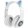 APT ZS7E Bezdrôtové slúchadlá Cat s labkou Bluetooth 5.0 biele