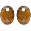Sparkling Jewels Oválne prívesky na náušnice z tigrieho oka EAGEM09 MO