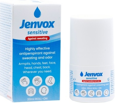 Jenvox Sensitive roll-on proti poteniu a zápachu 20 ml