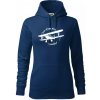 Still Plays With Planes - Mikina dámská Cape s kapucí - 2XL ( Polnočná modrá )